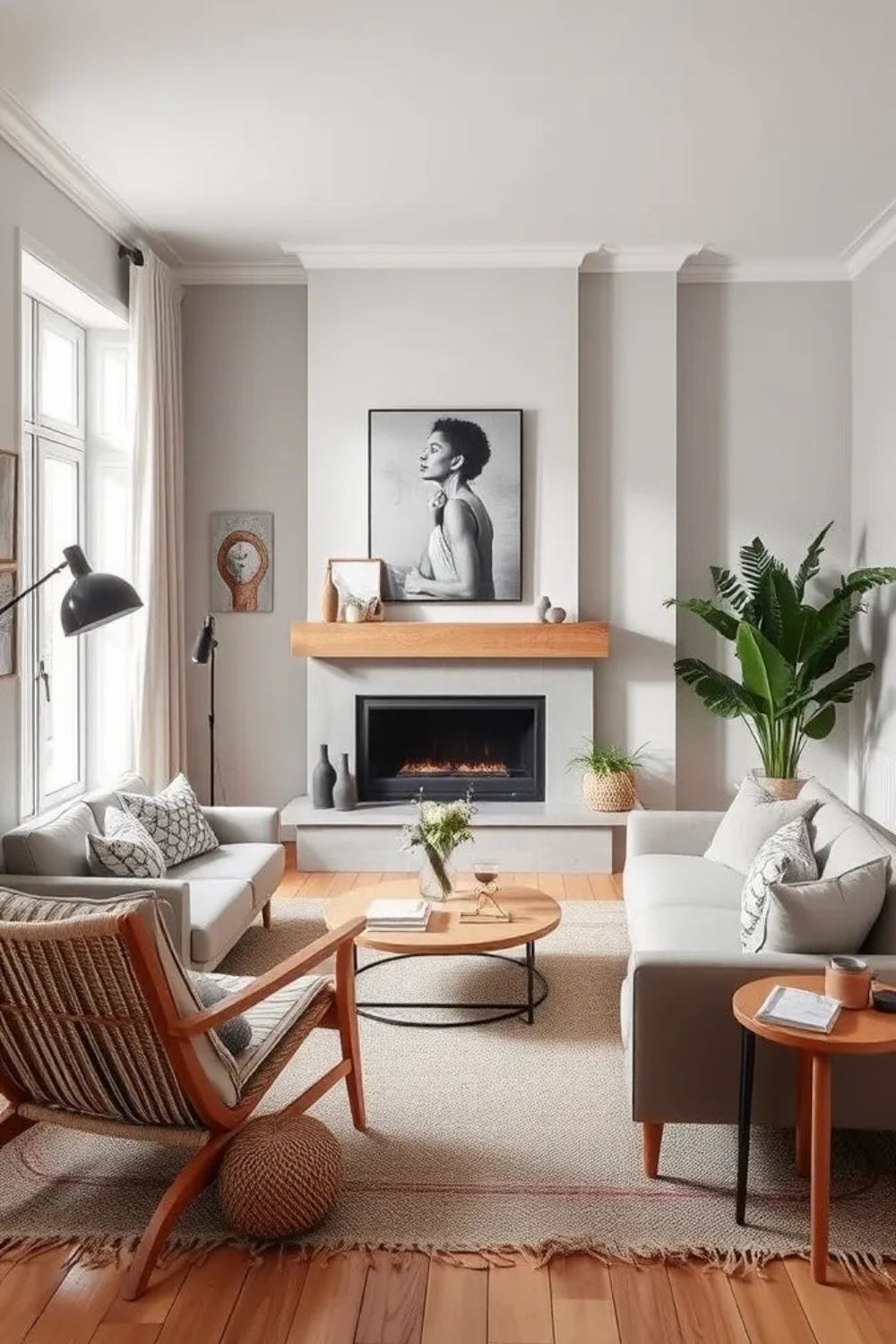Picture of 35 Scandinavian Living Room Ideas - Creating Your Cozy Nordic Haven