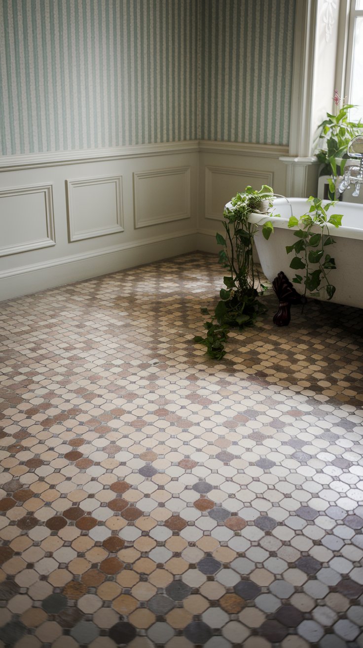 Patterned Tile Flooring