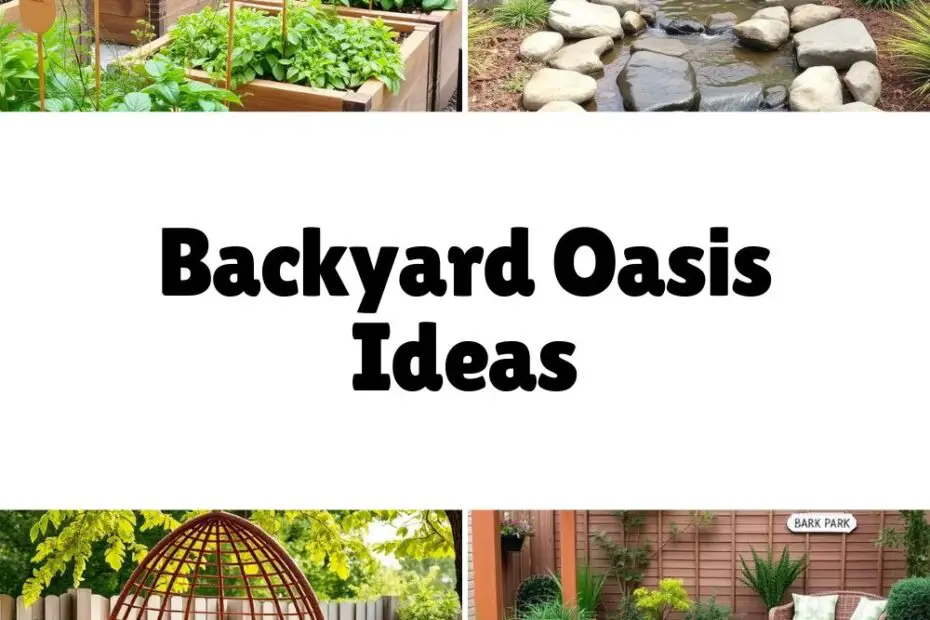 Backyard Oasis Ideas