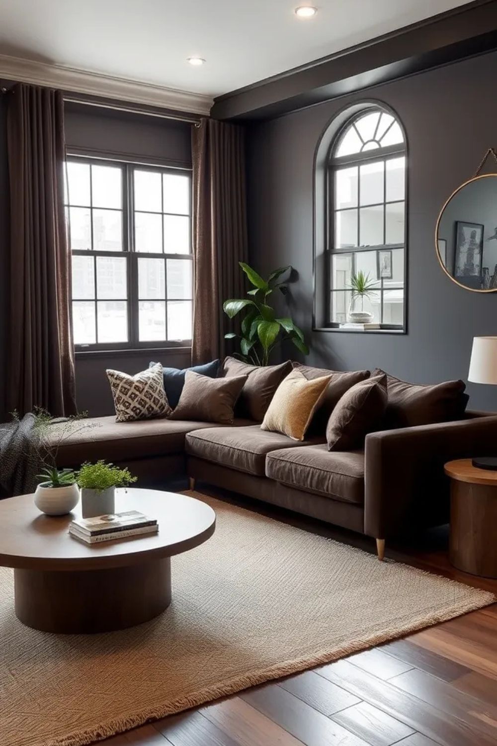 31 Dark Brown Couch Living Room Ideas - Designer-Approved Ways to Style ...