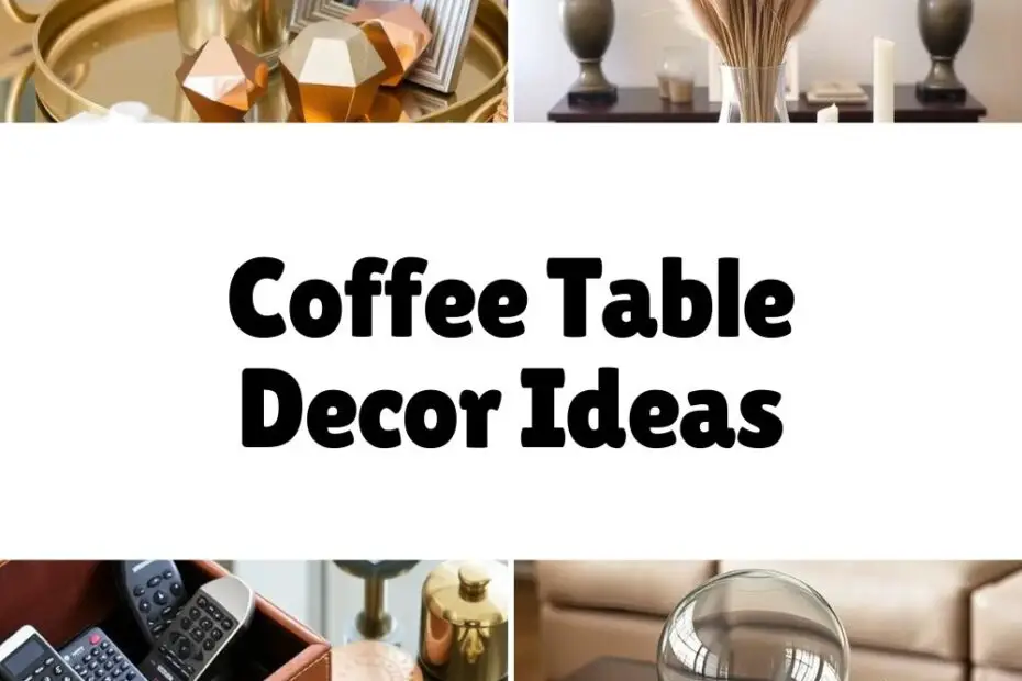 Coffee Table Decor Ideas