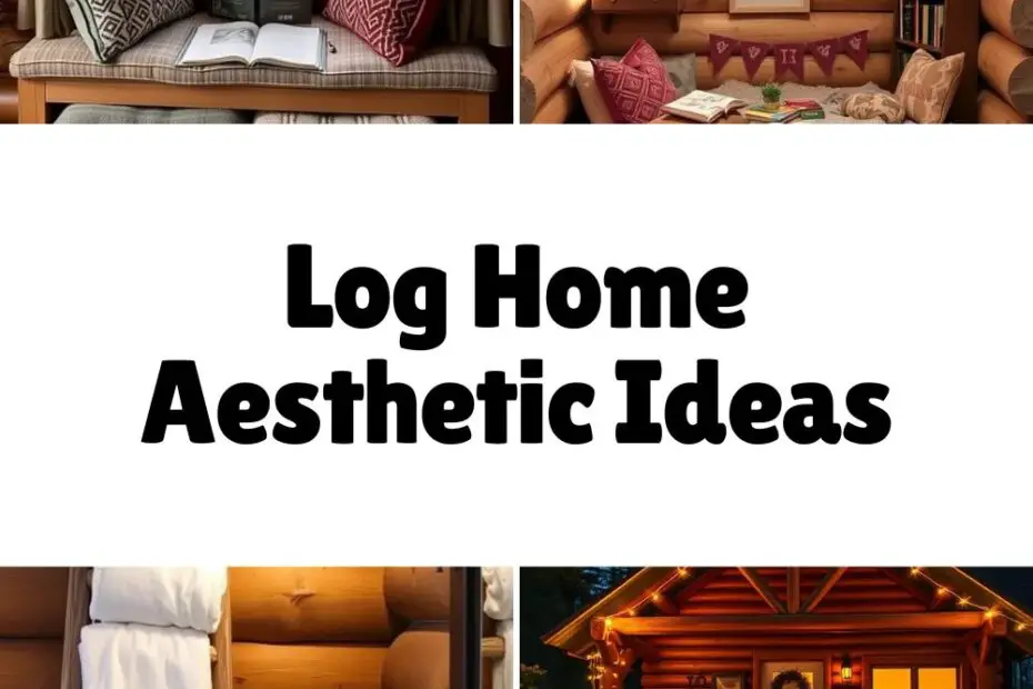 Log Home Aesthetic Ideas