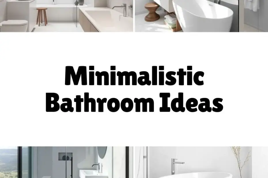 Minimalistic Bathroom Ideas