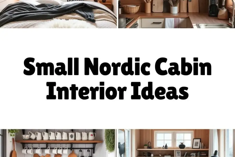 Small Nordic Cabin Interior Ideas