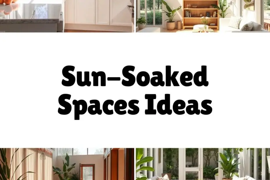 Sun-Soaked Spaces Ideas