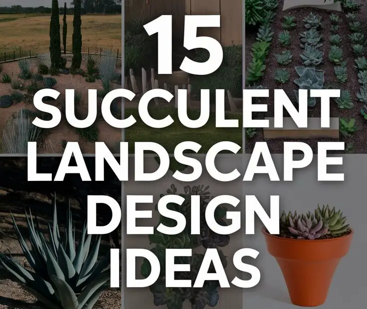 15 Succulent Landscape Design Ideas