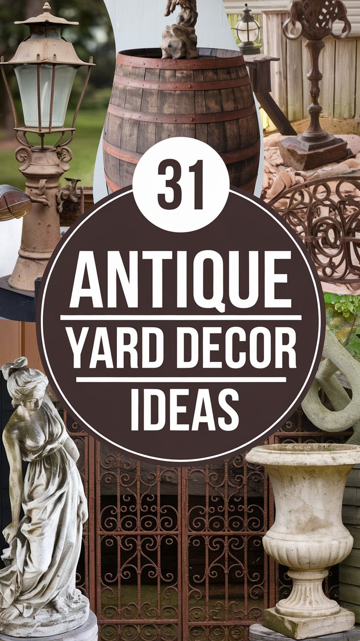31 Antique Yard Decor Ideas That'll Make Your Neighbors Stop and Stare