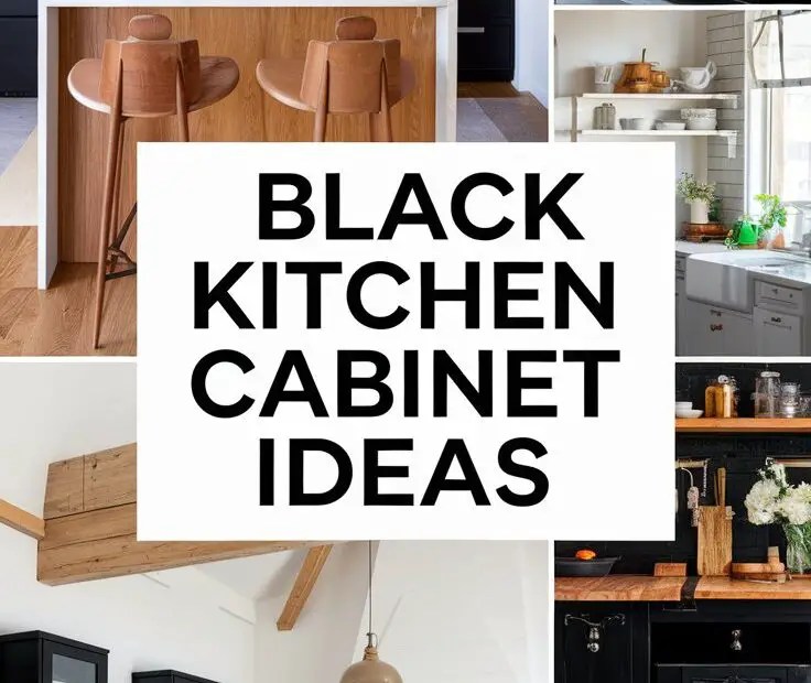 31 Black Kitchen Cabinet Ideas