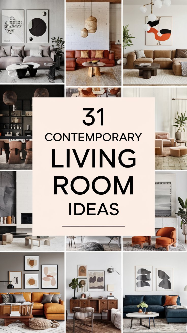 Photo inspiration: Visual Reference: 31 Contemporary Living Room Ideas For Every Style And Budget