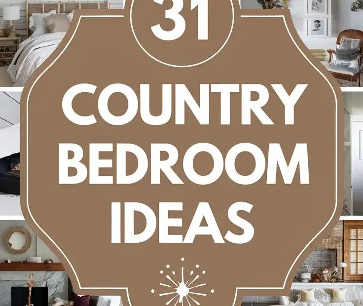 31 Country Bedroom Ideas