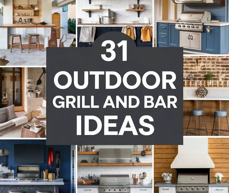 31 Outdoor Grill and Bar Ideas