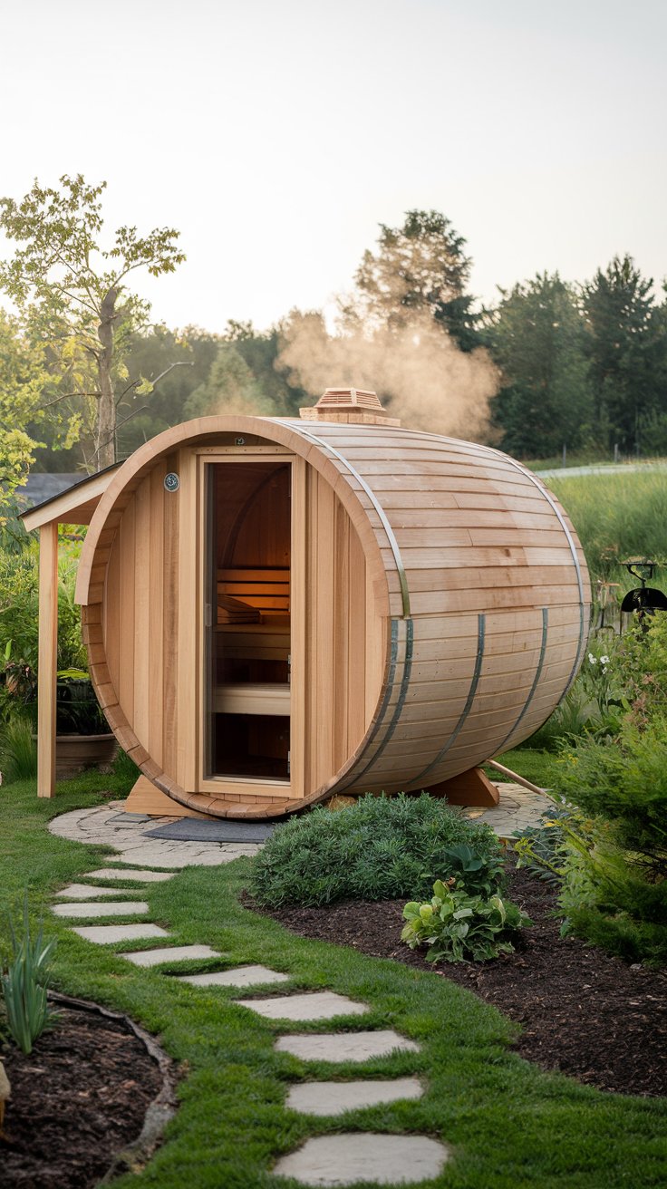 Barrel Sauna Design