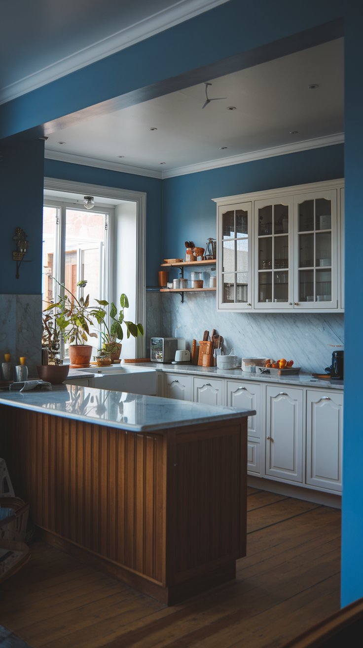 Blue-Gray Kitchen Paint Color