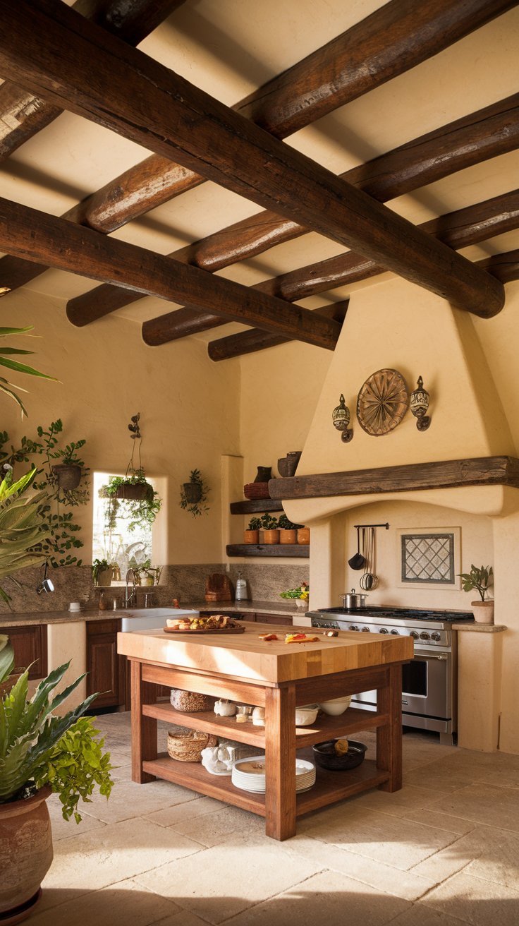Exposed Wooden Beams