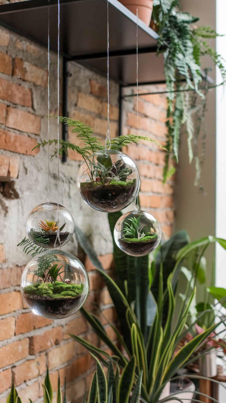 Hanging Glass Terrariums