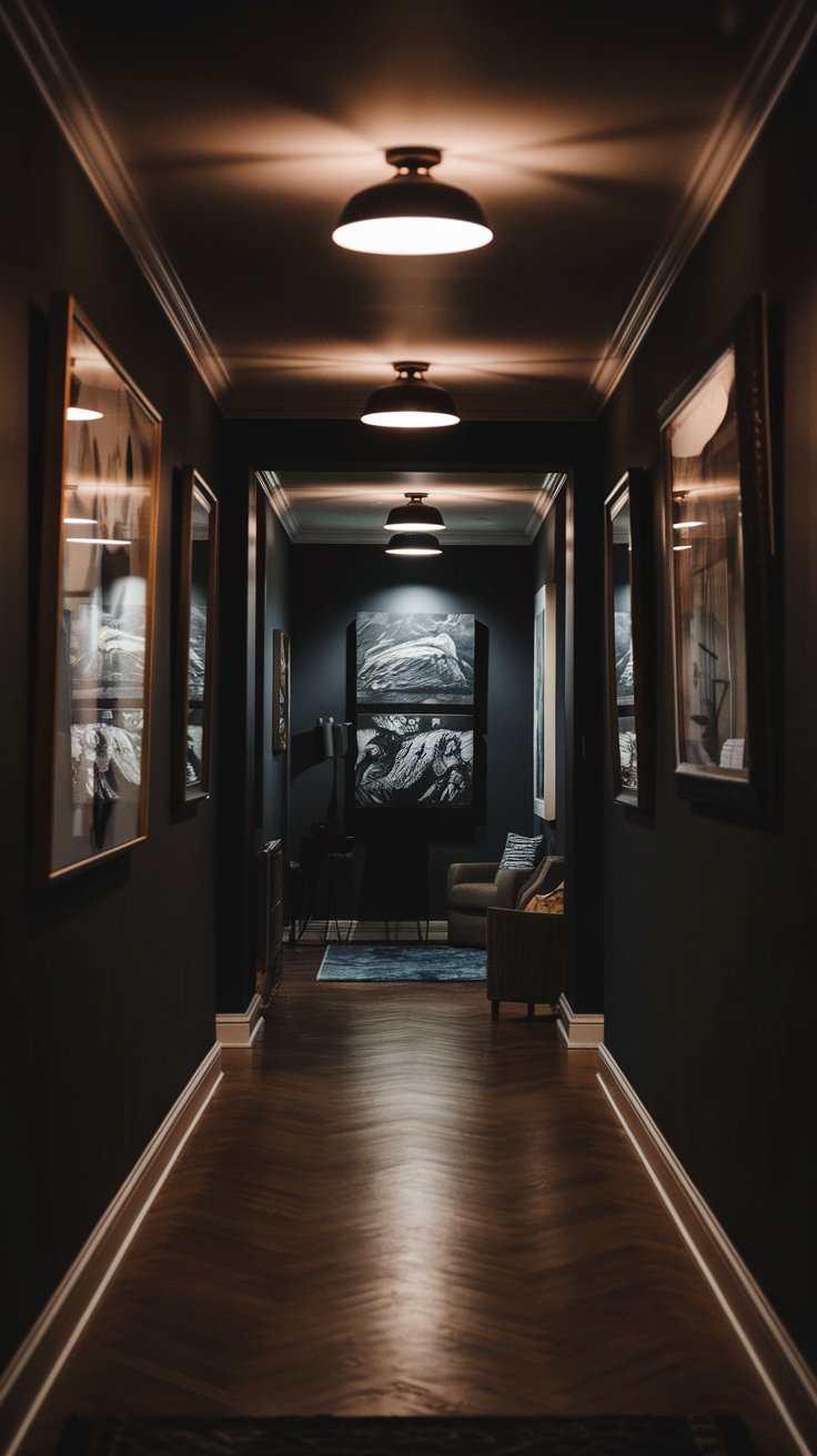 Illuminated Art Gallery Wall