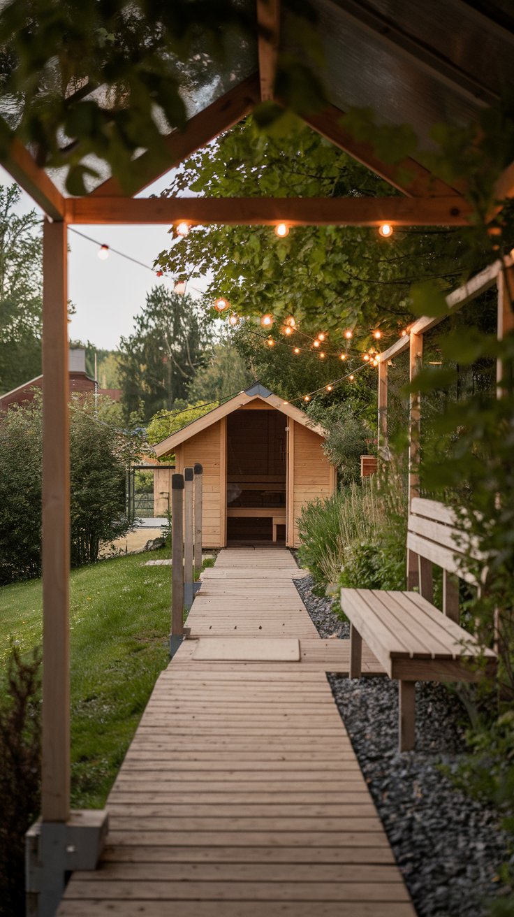 Indoor-Outdoor Connection Sauna