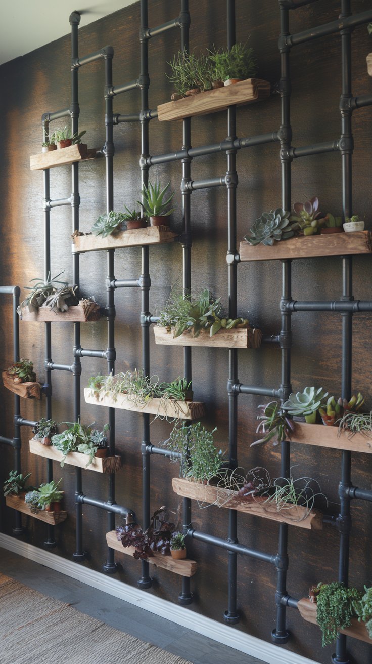 Industrial Pipe Shelving