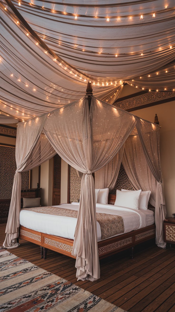 Luxurious Draped Canopy