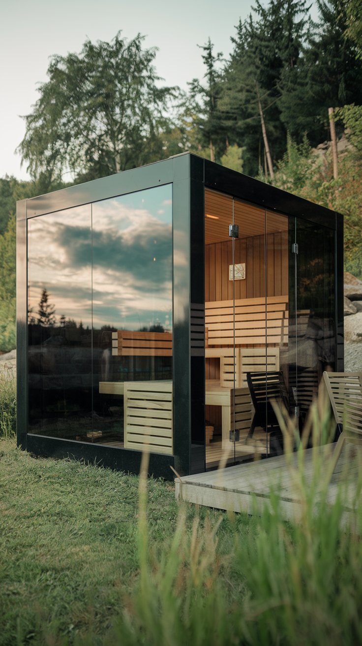 Modern Cube Sauna