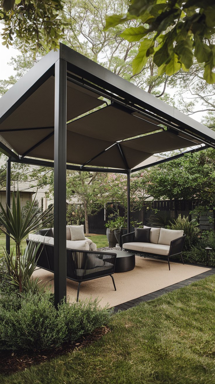 Modern Minimalist Metal Gazebo