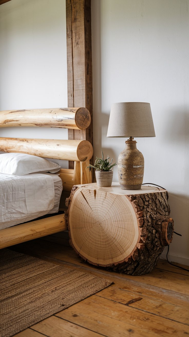 Natural Wood Nightstands