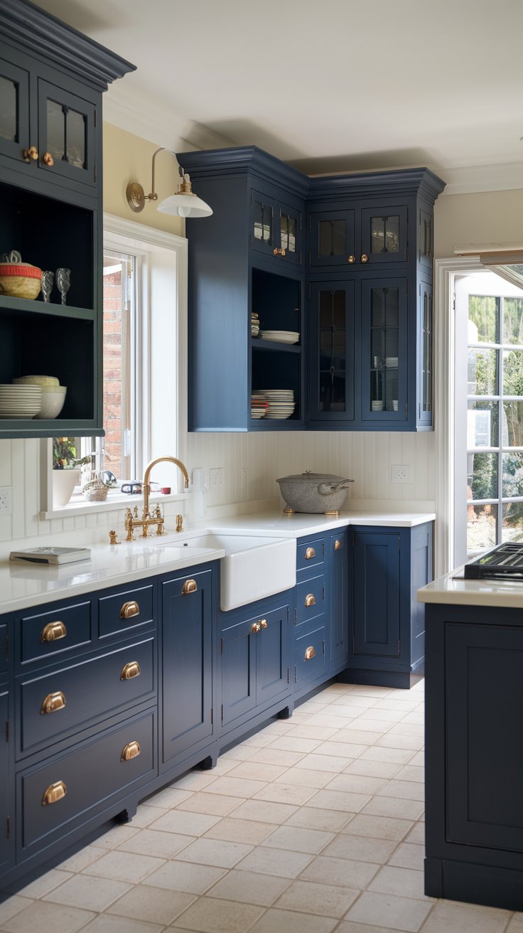 Navy Blue Kitchen Cabinets