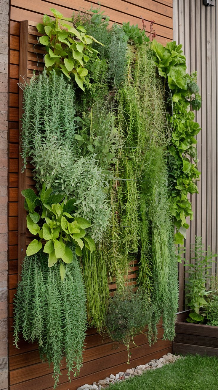 Vertical Herb Garden Wall