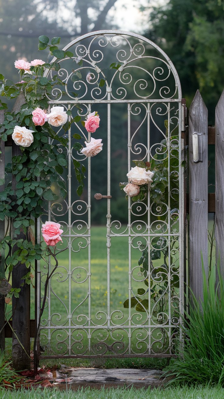 Vintage Garden Gate Welcome