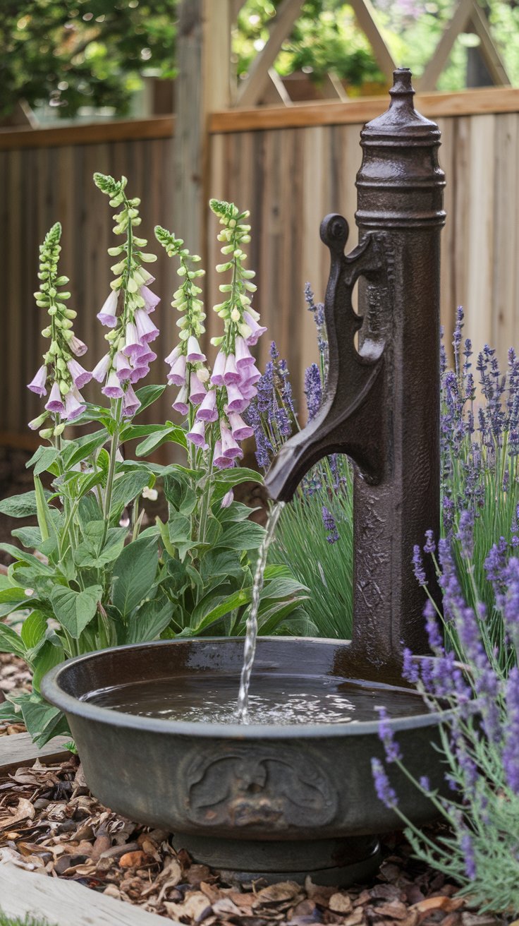 Vintage Watering Can Display