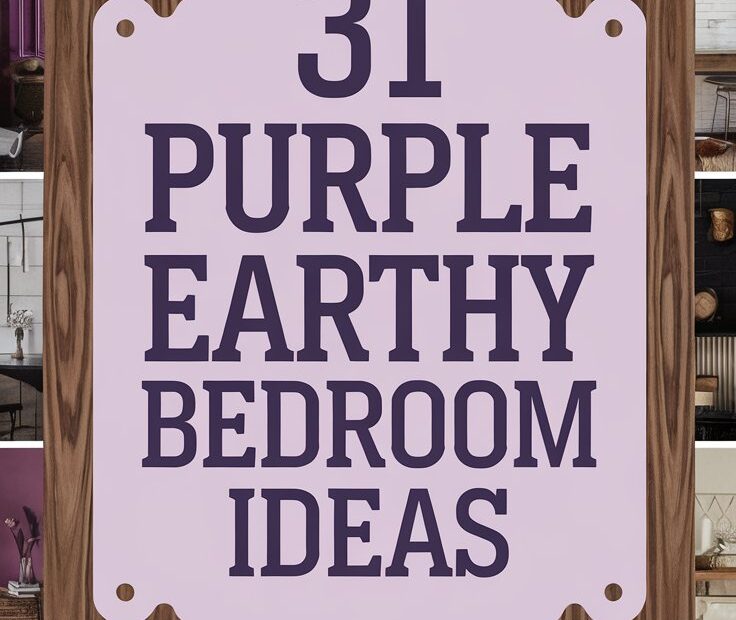 31 Purple Earthy Bedroom Ideas