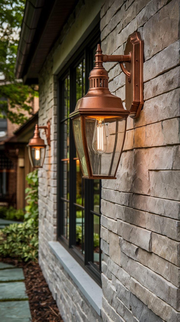 Copper Patina Wall Sconces
