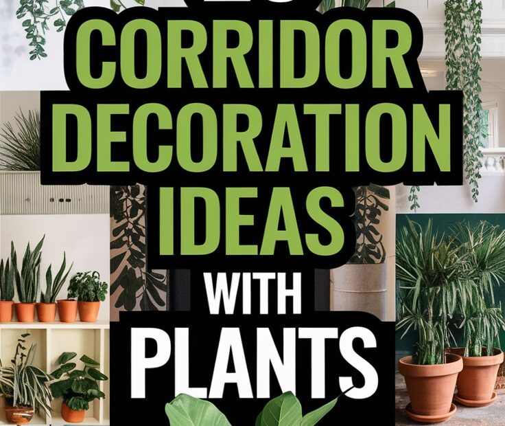 Corridor Decoration Ideas with Plants