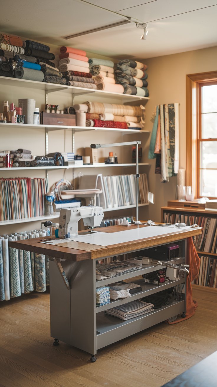 Custom Cutting Table Island