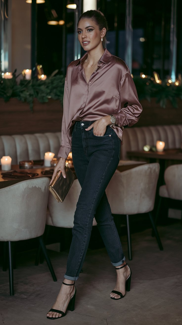 Elevated Jeans & Blouse Combo (Because Comfort Can Be Sexy Too)