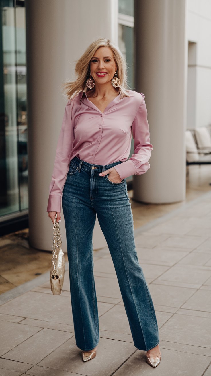 Elevated Jeans and Top Combo (For the "Yes, I'm Comfortable AND Fabulous" Vibe)