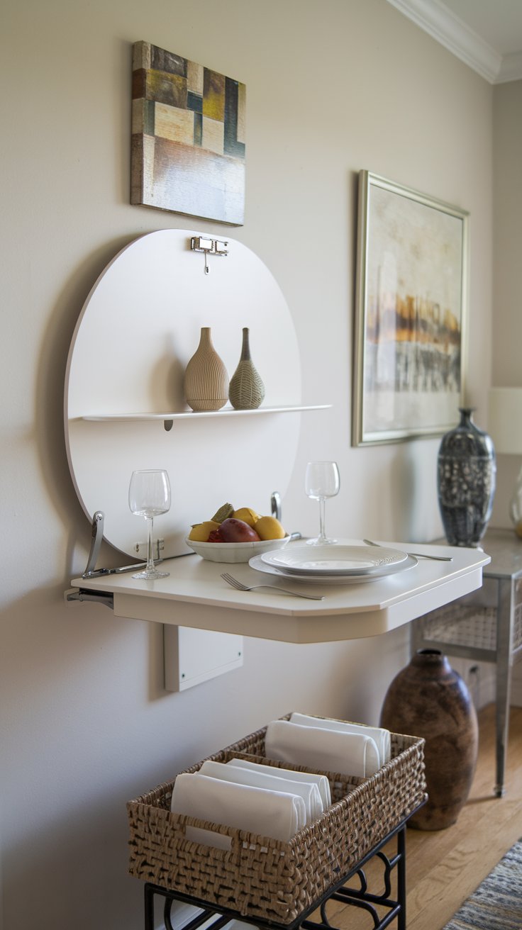 Install a Wall-Mounted Drop-Leaf Table