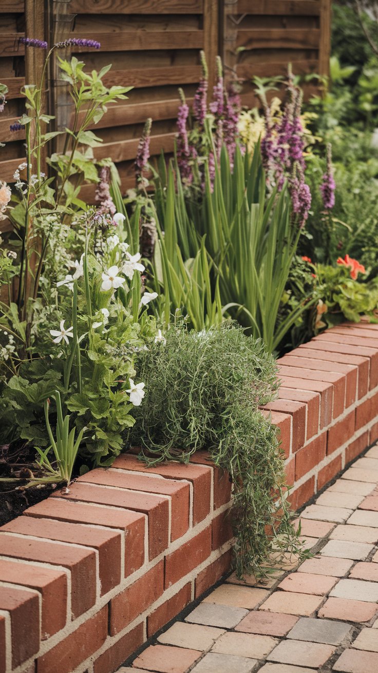 Low Brick Garden Border
