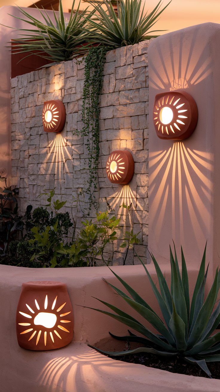 Mediterranean-Inspired Terracotta Sconces