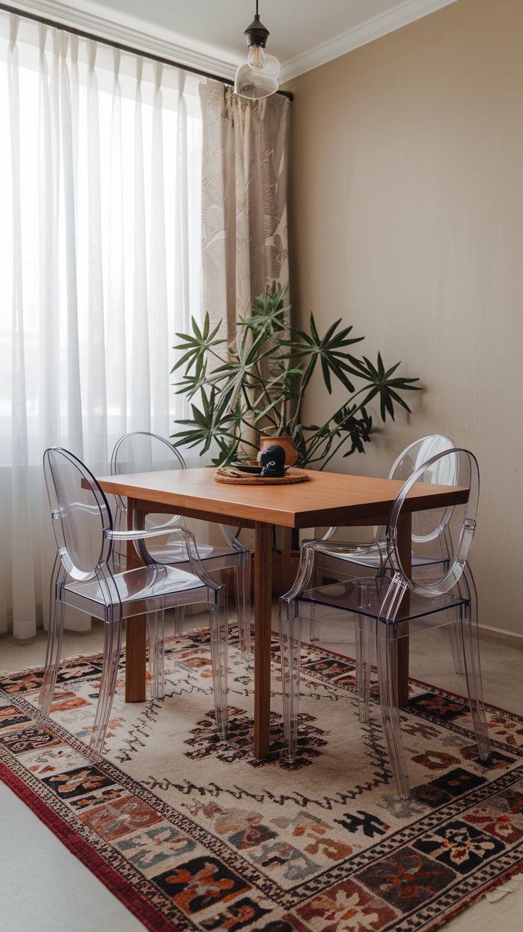 Opt for Clear Ghost Chairs