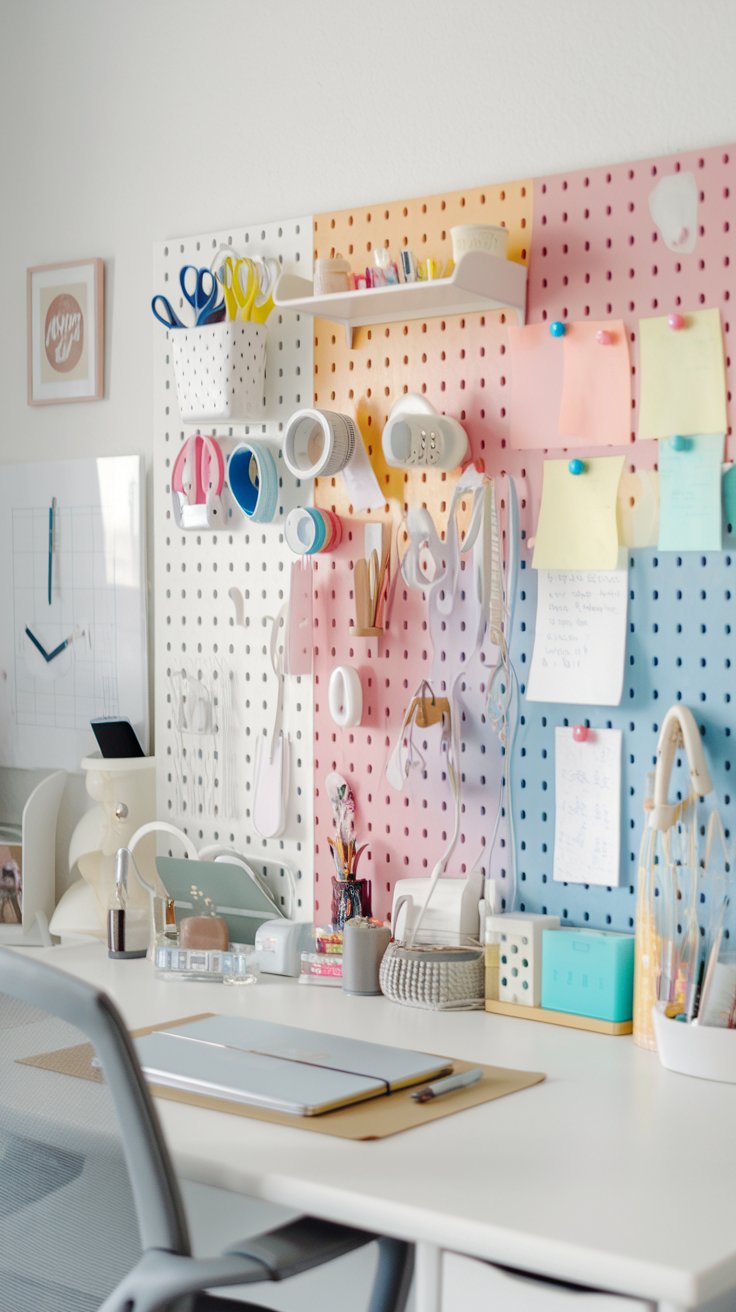 Pegboard Organizer Wall