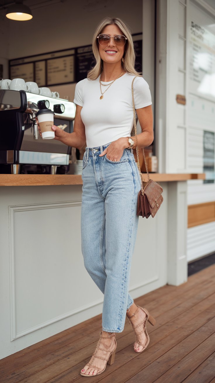 The Elevated White Tee and Jeans Combo (because basic doesn't have to be boring)