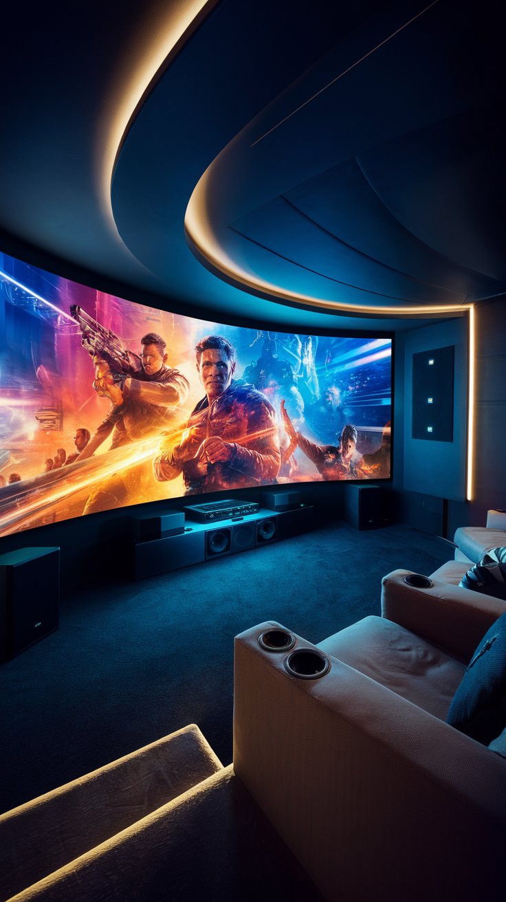 Ultra-Wide Curved Screen Installation