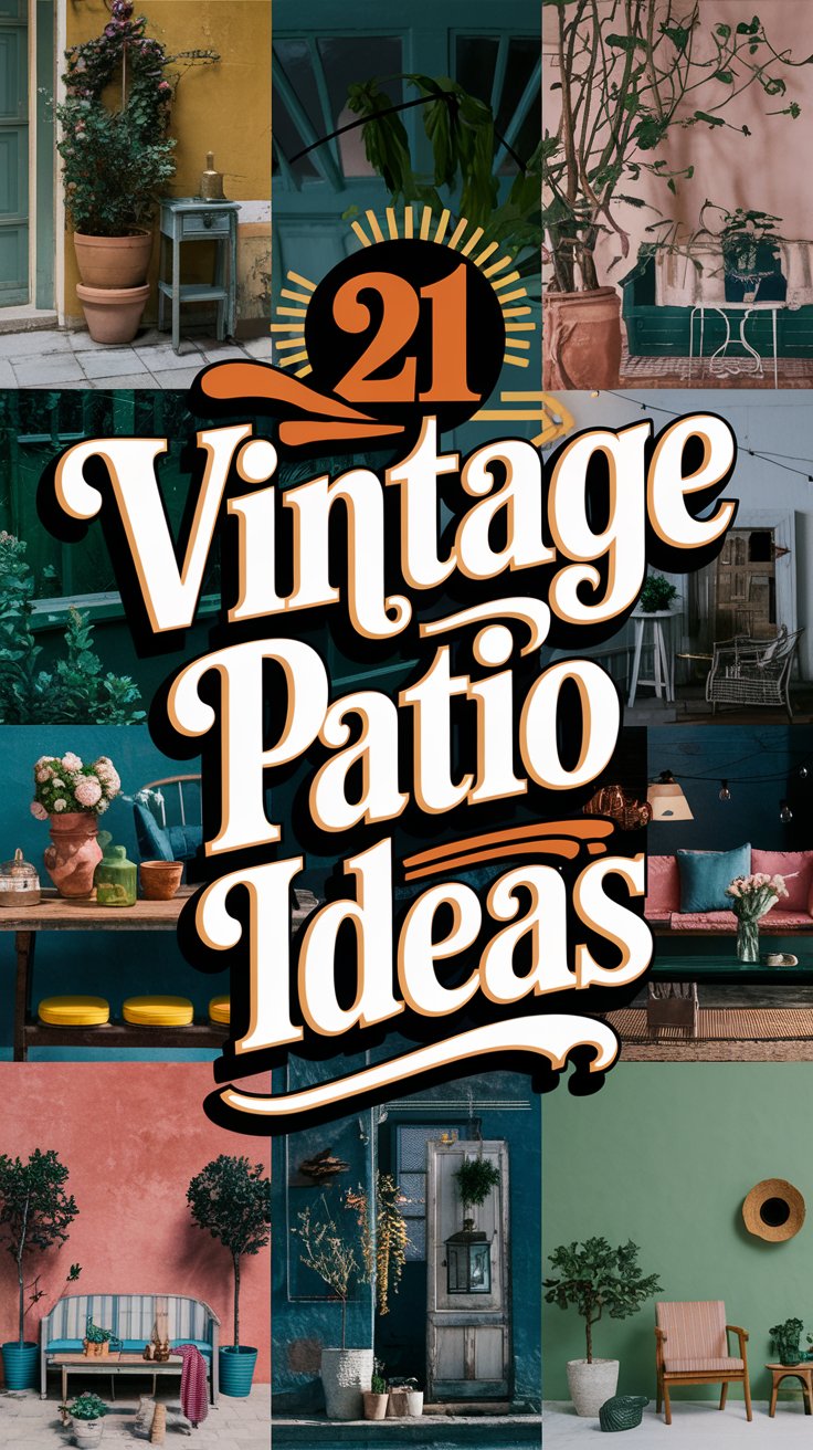 21 Vintage Patio Ideas That Will Transport You to Another Era