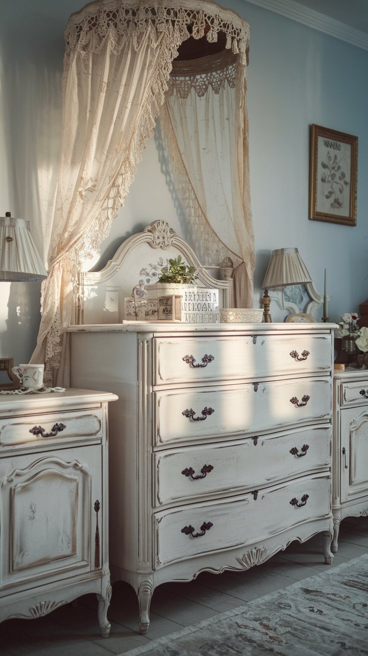 Whitewashed Furniture for a Soft Foundation