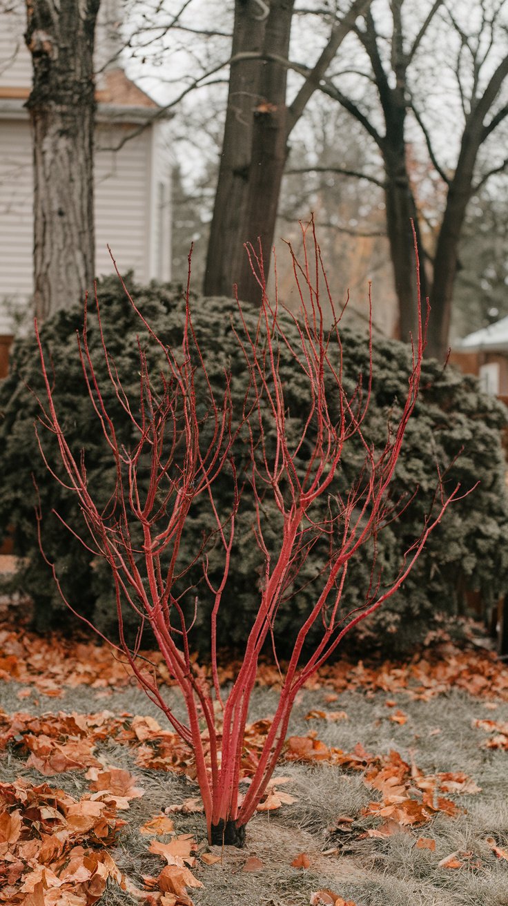 Coral Bark Maple (Acer palmatum ‘Sango-kaku’)