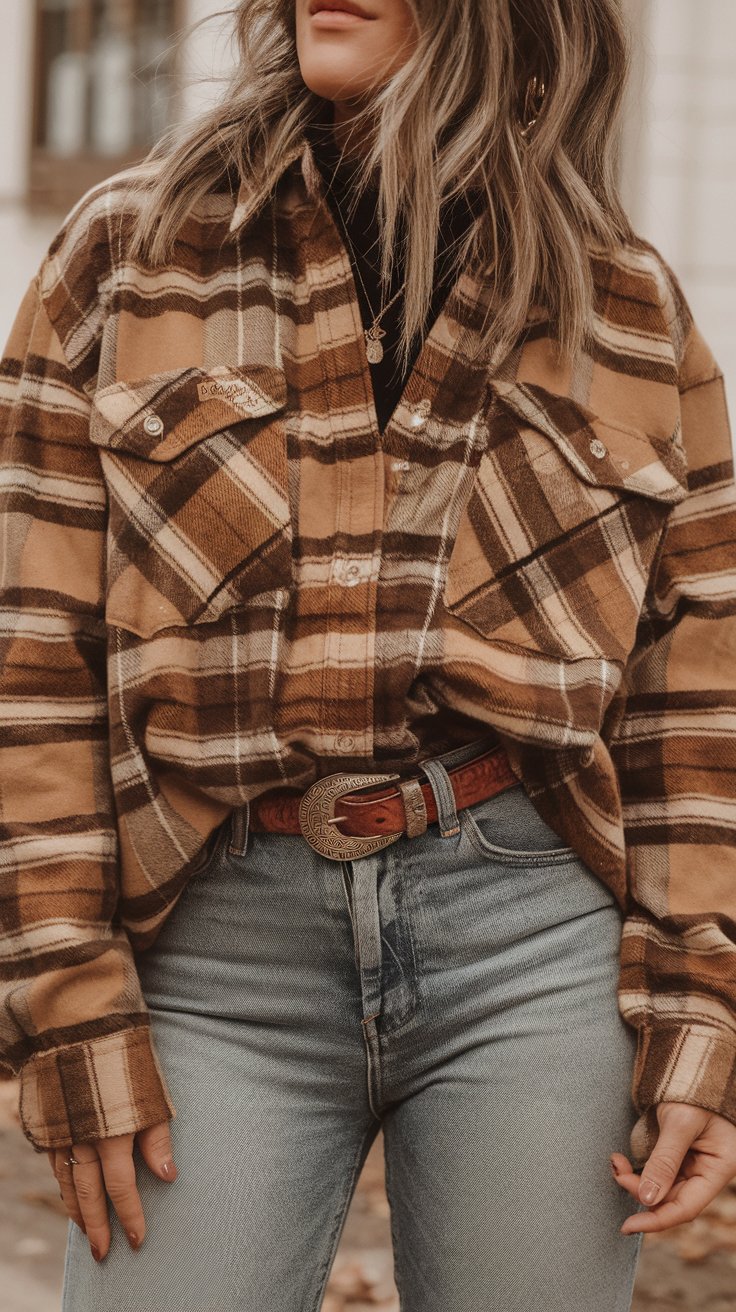 Flannel Fantasy (because plaid is practically a neutral in cowgirl world)