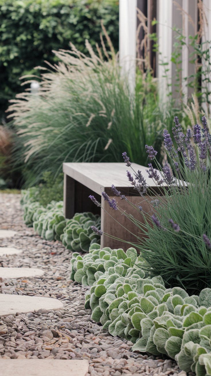 Meditation Bench and Sensory Plants