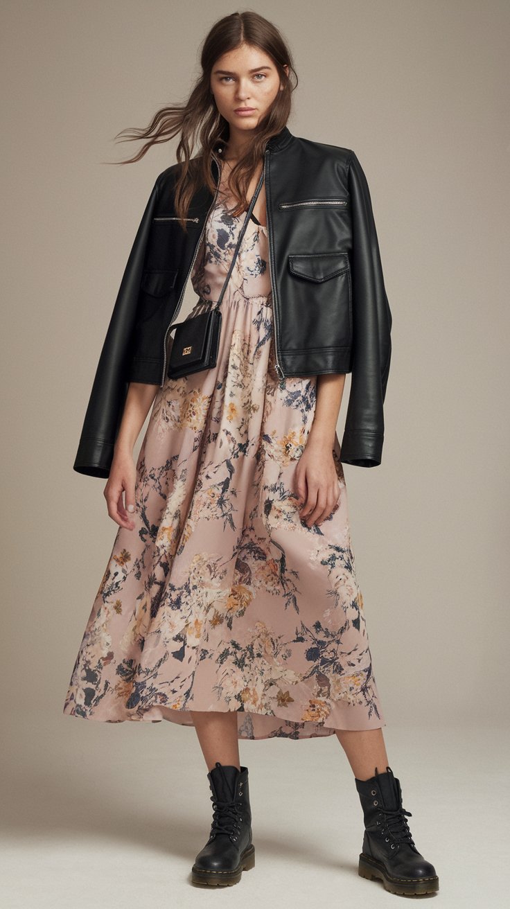 Midi Dress Magic (Or How to Make a Feminine Piece Suddenly Edgy)