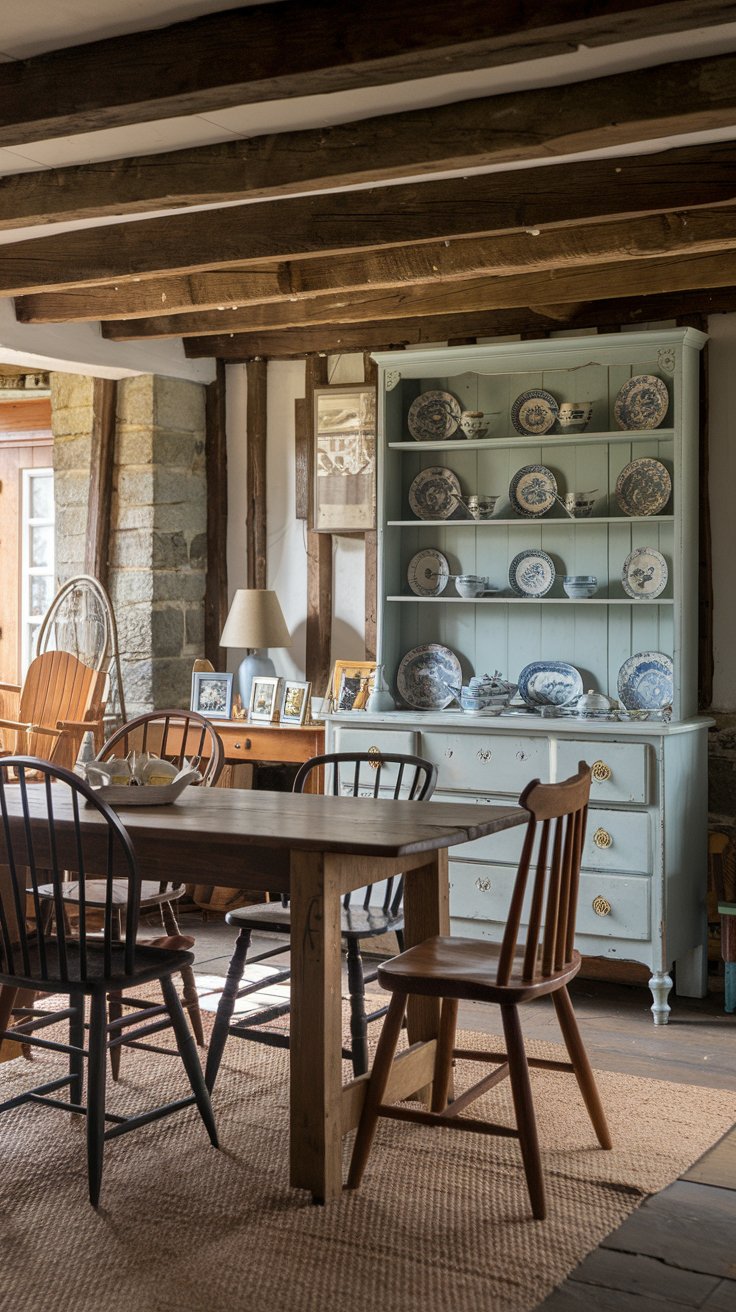 Mismatched Vintage Furniture